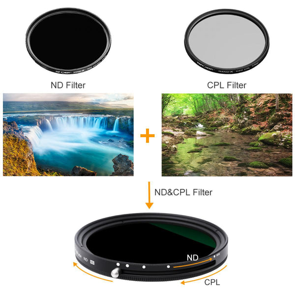 Filtro ND Variabile K&F Concept 46mm: Da ND8 A ND2000 - Senzo Punto X, Nuovo