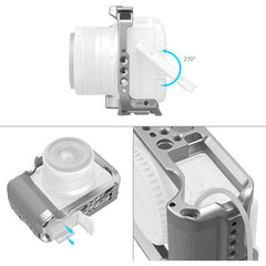 Jaula para cámara SmallRig para Canon EOS R50 V (plateada) 5428
