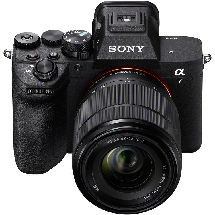 Cámara profesional Sony Alpha a7 V con lente 28-70mm de segunda generación