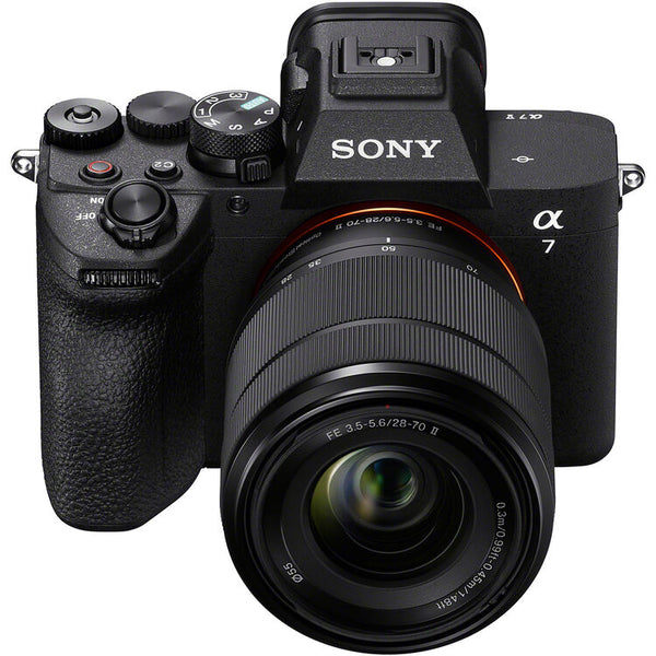 Cámara profesional Sony Alpha a7 V con lente 28-70mm de segunda generación