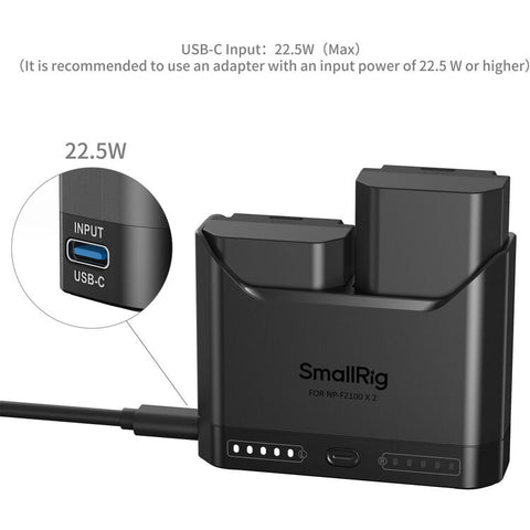 Kit de cargador de batería para cámara SmallRig NP-FZ100 5483