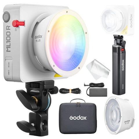 GODOX Luz Led RGB ML100R Kit 3 Con Power Bank