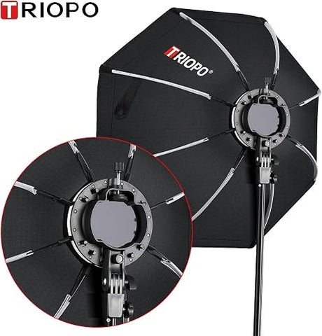 Softbox octágono portátil Triopo KX-65 con grilla