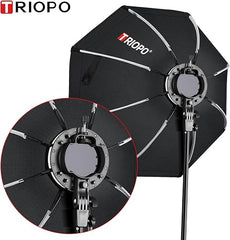 Softbox octágono portátil Triopo KX-65 con grilla
