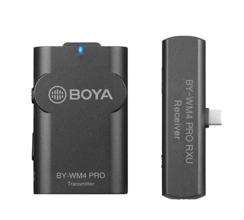 Sistema de micrófono inalámbrico de 2.4Ghz para Android y otros dispositivos tipo C Boya BY-WM4 Pro-K5