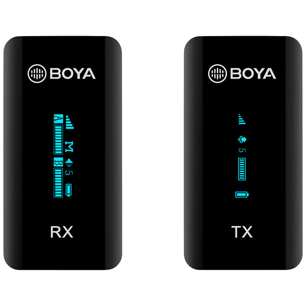 Sistema de Micrófono para 1 Persona True-Wireless con Montaje en Cámara Digital 2.4 GHz BOYA BY-XM6-S1