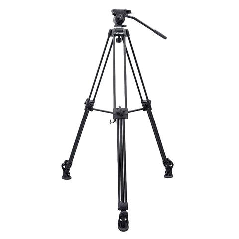 Trípode E-IMAGE EI7050-AA para cámara de video de cabezal fluido