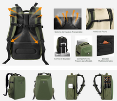 Mochila K&F Concept KF13.134V3 Verde 22L