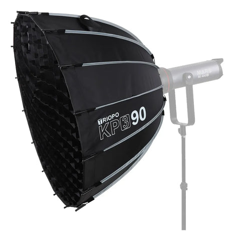Softbox Bowens Parabólico Montura Rápida Triopo Kp3-90 con grilla