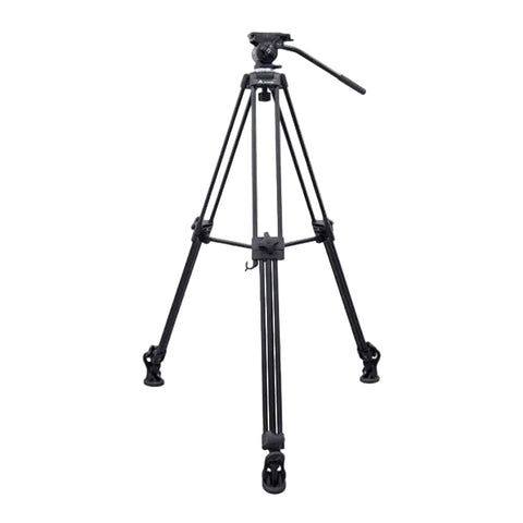 Trípode E-IMAGE EI7050-AA para cámara de video de cabezal fluido