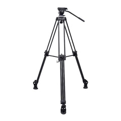 Trípode E-IMAGE EI7050-AA para cámara de video de cabezal fluido