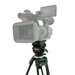 Trípode E-IMAGE EI7050-AA para cámara de video de cabezal fluido