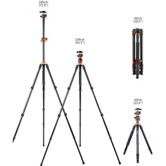 TRÍPODE CENITAL - MONOPIE CON CABEZAL DE BOLA K&F CONCEPT KF09.090V1