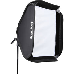 SGGV6060 Soporte Godox S2 Speedlite con softbox, rejilla y kit de bolsa de transporte