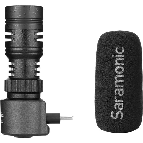 Micrófono direccional compacto con conector USB tipo C para dispositivos móviles Android SARAMONIC SMARTMIC+ UC