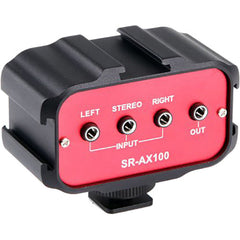 Adaptador de Audio Pasivo de 2 Canales para Cámaras DSLR SARAMONIC SR-AX100