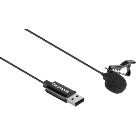 Micrófono Lavalier USB cable de 6.5 pies omnidireccional SARAMONIC SR-ULM10