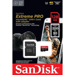 Extreme Pro microSDXC 128GB  200MB/S