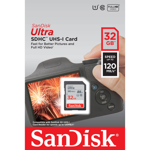 Tarjeta de memoria SanDisk Ultra UHS-I SDHC de 32 GB