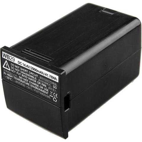 WB29 Paquete de baterías de iones de litio Godox para flash de bolsillo AD200 (14,4 V, 2900 mAh)