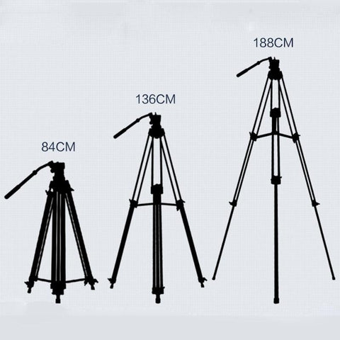 TRÍPODE PROFESIONAL CON CABEZAL HIDRÁULICO WEIFENG WF-718