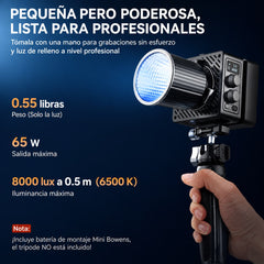 Ulanzi EC65 Luz LED Bi-Color DE 65W