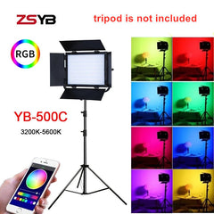 Luz de panel de video led ZSYB YB-500C RGB 50W CONTROL DE APLICACIONES 360 iluminación a todo color