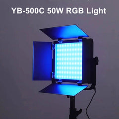 Luz de panel de video led ZSYB YB-500C RGB 50W CONTROL DE APLICACIONES 360 iluminación a todo color